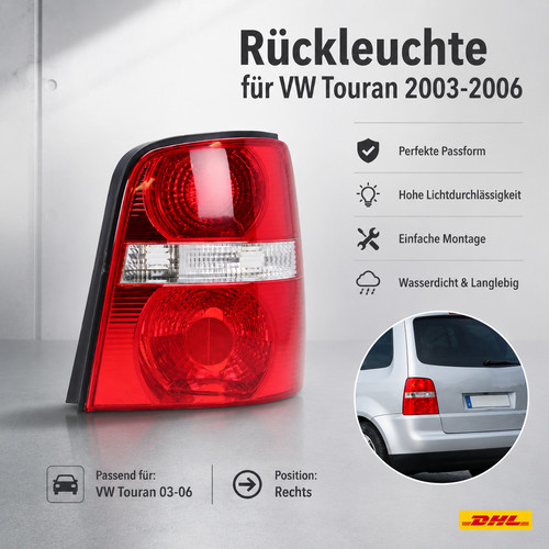 Rechts rücklicht für - für, vw
